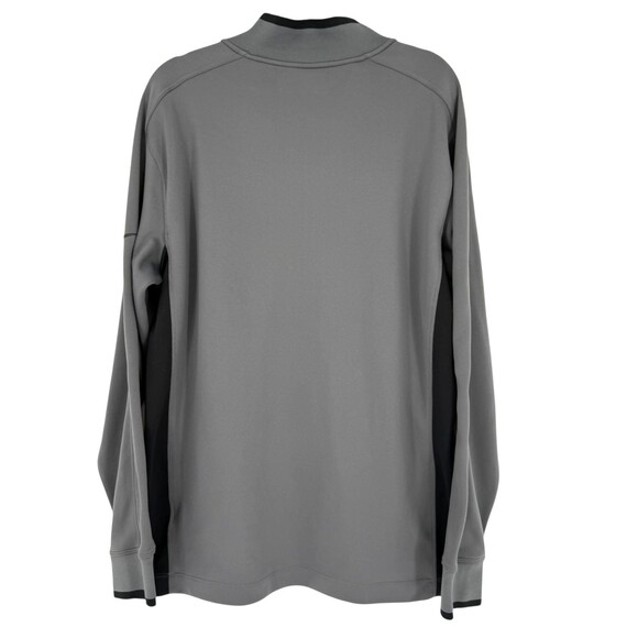 Nike Golf Pullover Cover Up Men’s LARGE Dri-FIT 1/2 Zip Gray Black Active 578673 - Picture 12 of 14
